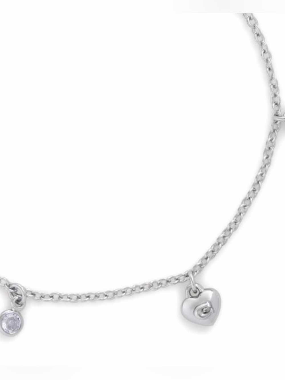 Coach Charm Bracelet Silver NWT & Coach Jewelry Drawstring Protective Dust Bag - Picture 3 of 7